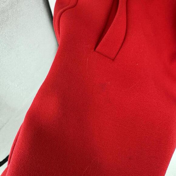 Ann Taylor coat 10 red peacoat colorful holiday christmas fall winter business - Picture 7 of 8